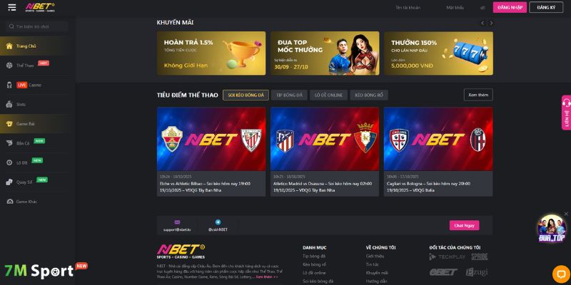 Chương trình khuyến mãi độc đáo được dành cho cược thủ tại NBET