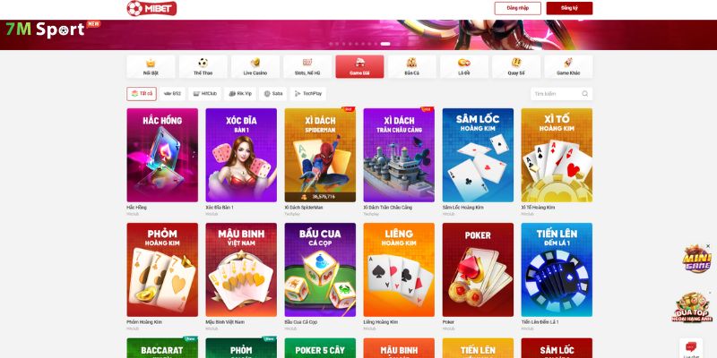 Kho game bài gây ấn tượng mạnh với hàng loạt trò chơi kinh điển